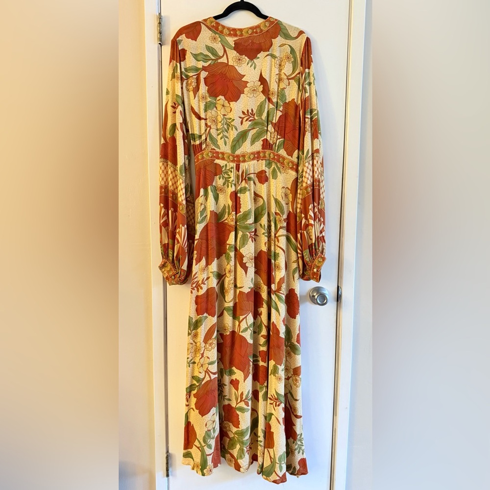 Nine Lives Bazaar Allure Maxi Wrap Dress - Rose - Picture 3 of 11